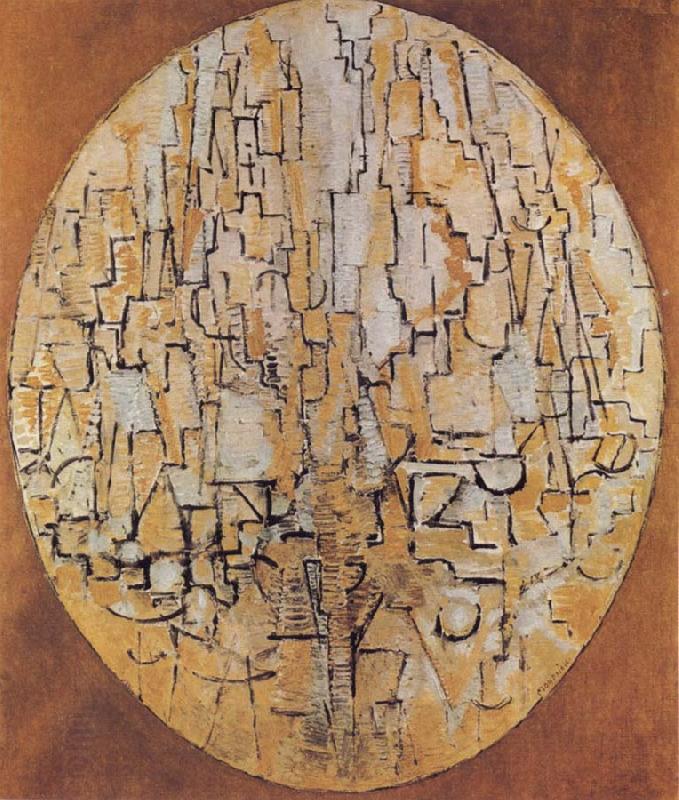 Piet Mondrian Oval Compositon oil painting picture
